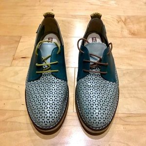 Pikolinos Sitges Leather Oxfords - Size 8